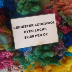 Leicester Longwool Locks - dyed per oz